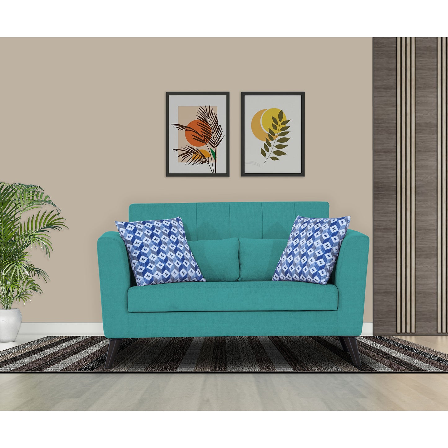 Adorn India Daniel 2 Seater Sofa