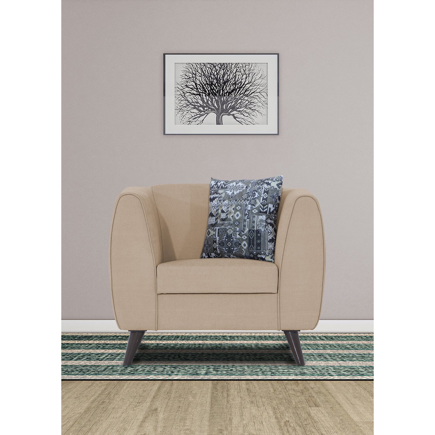 Adorn India Mason 1 Seater Sofa