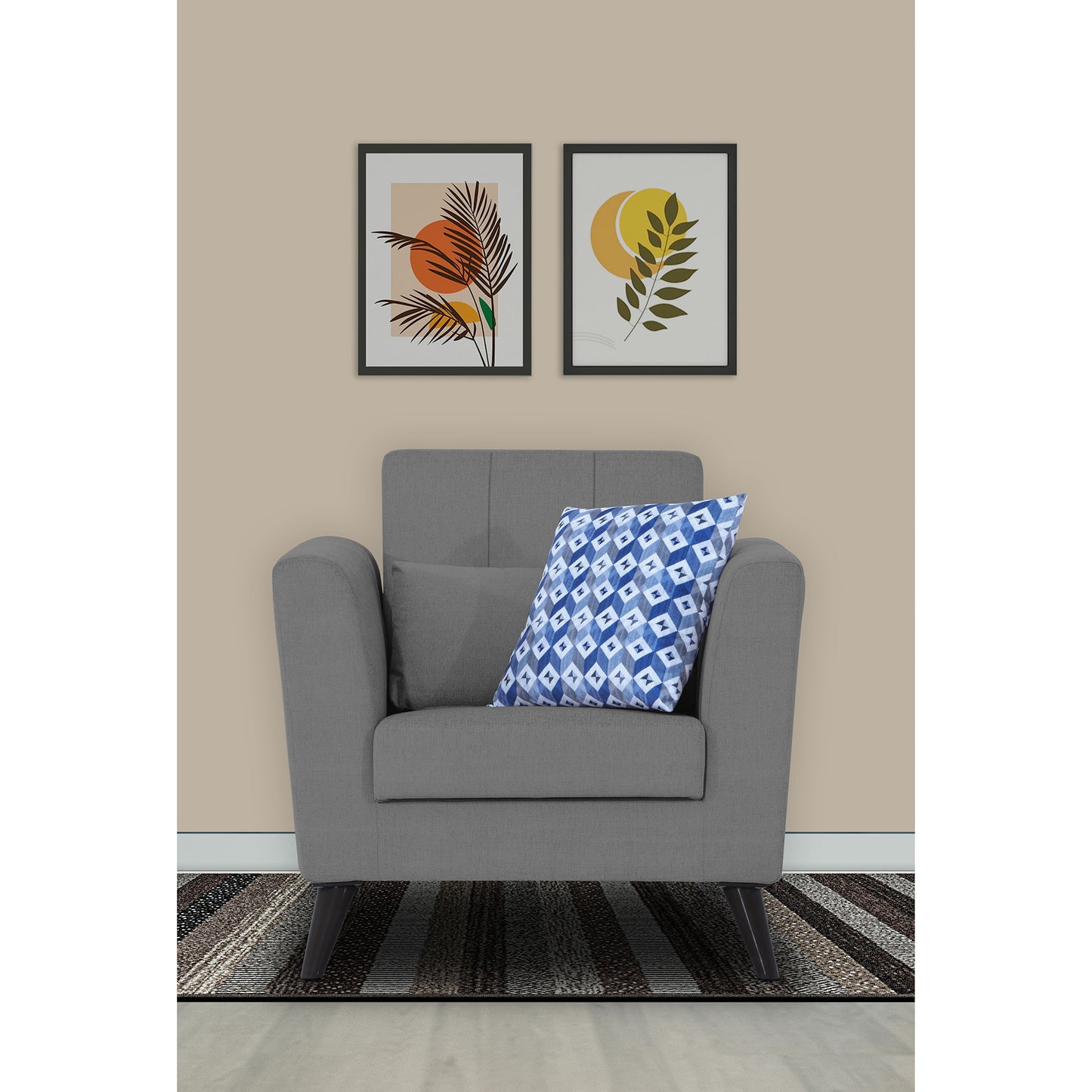 Adorn India Daniel 1 Seater Sofa