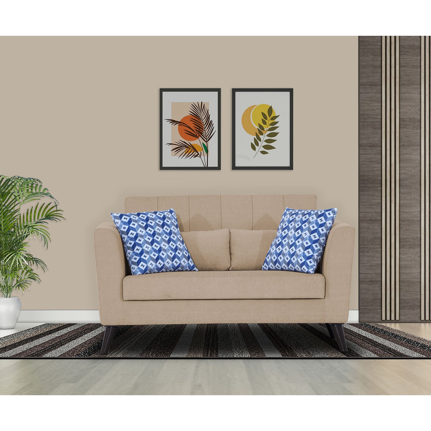 Adorn India Daniel 2 Seater Sofa