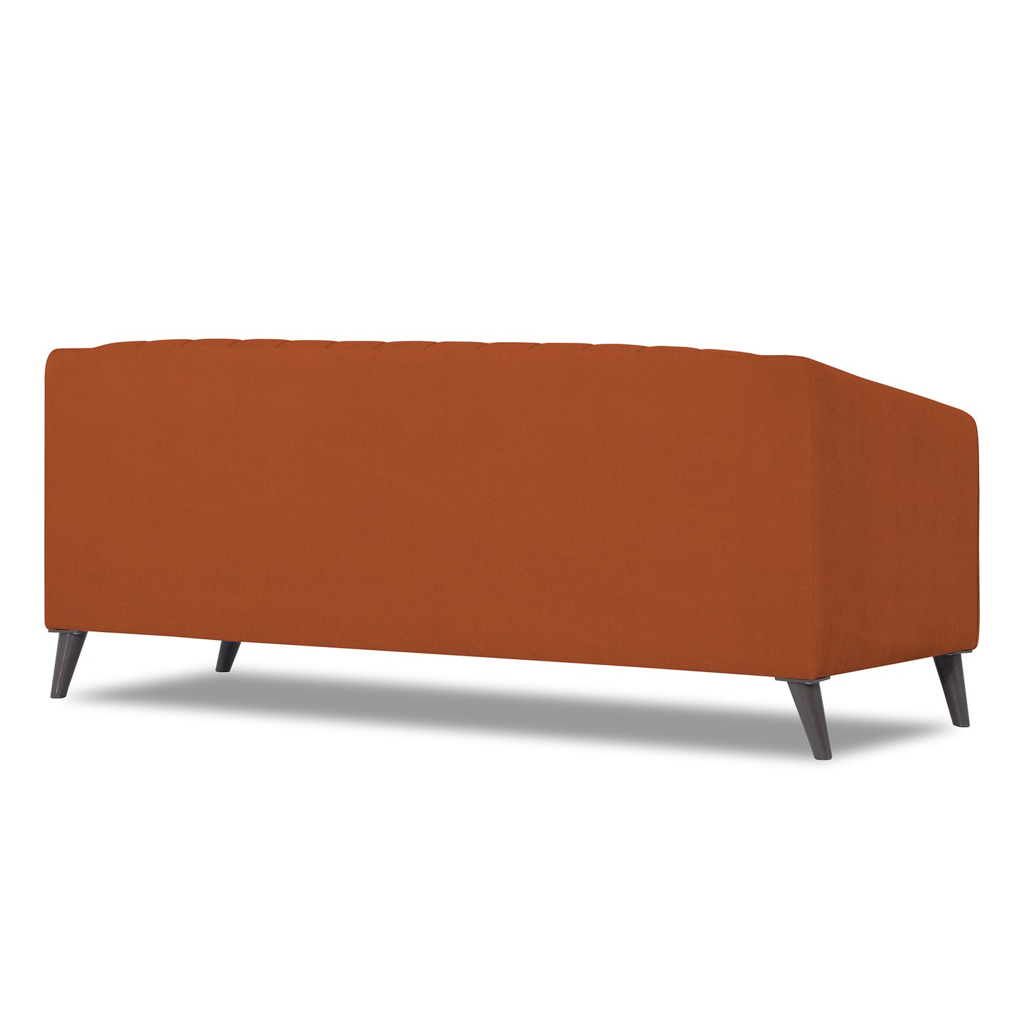 Adorn India Premium Laurel 3 Seater Sofa (Rust)