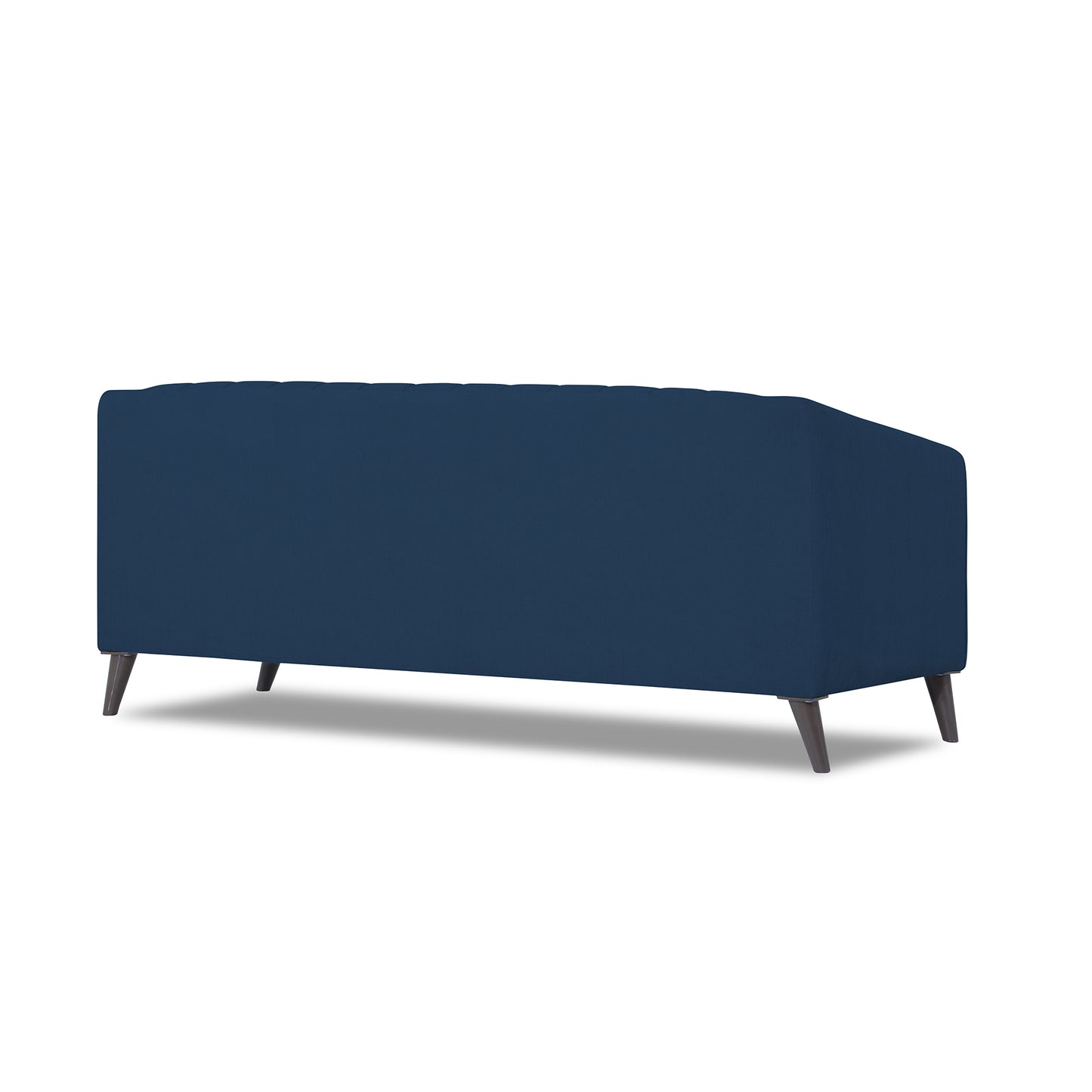 Adorn India Premium Laurel 3 Seater Sofa (Blue)