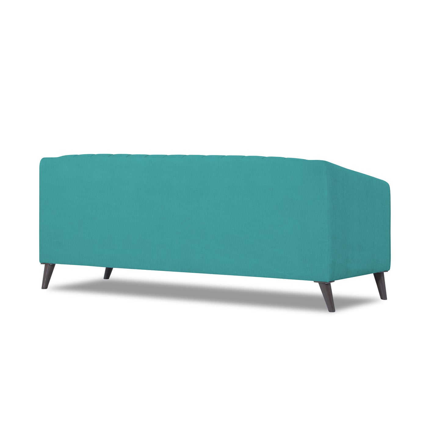 Adorn India Premium Laurel 3 Seater Sofa (Aqua Blue)