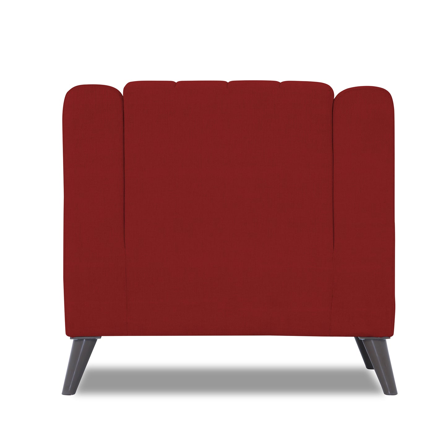 Adorn India Premium Laurel 1 Seater Sofa (Red)