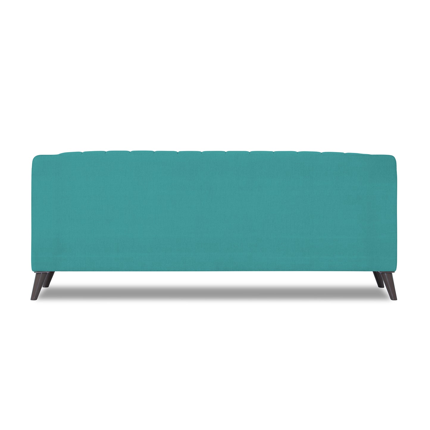 Adorn India Premium Laurel 3 Seater Sofa (Aqua Blue)