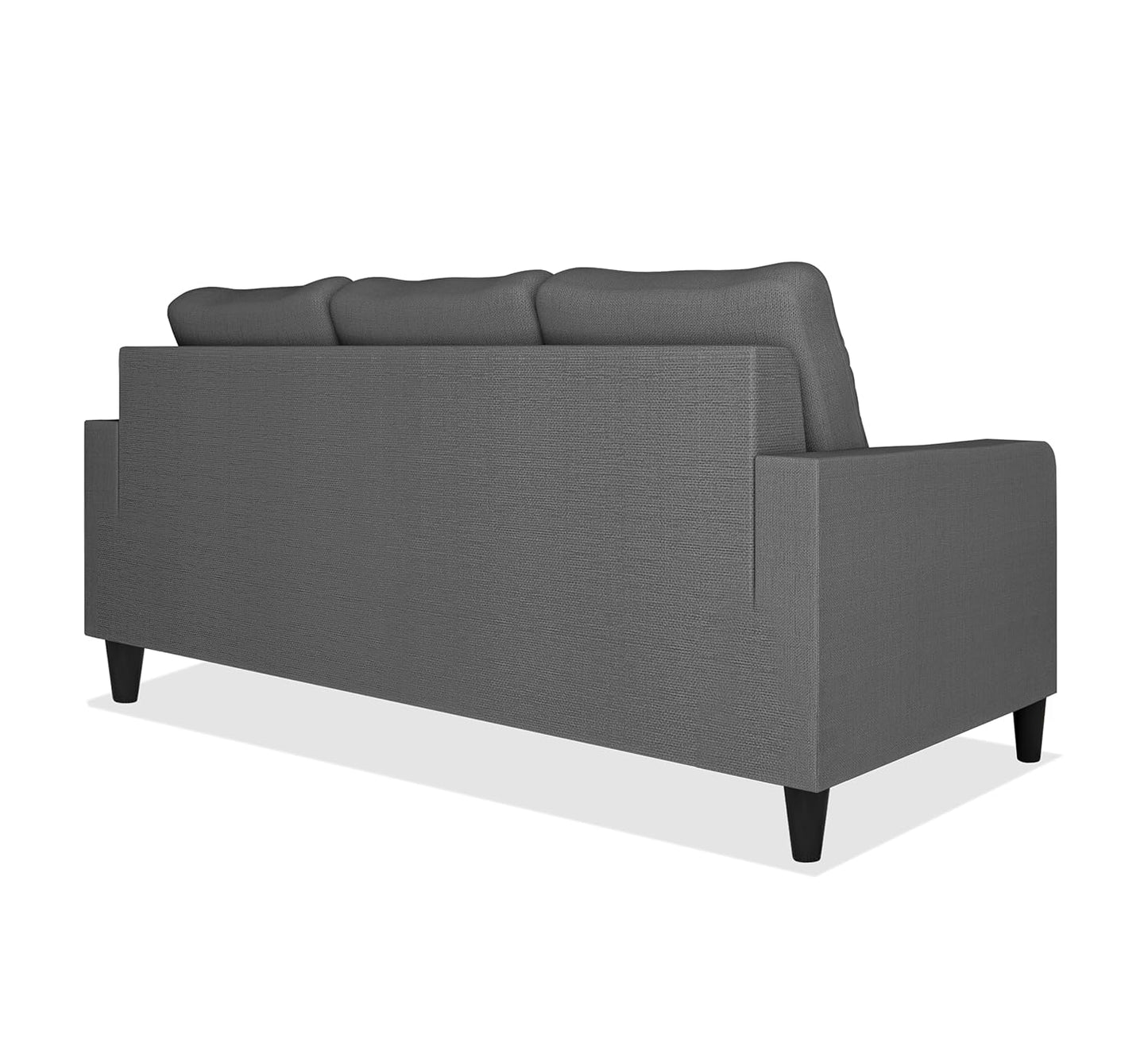 Adorn India Chandler Decent 3 Seater Sofa (Grey) (3 Year Warranty)