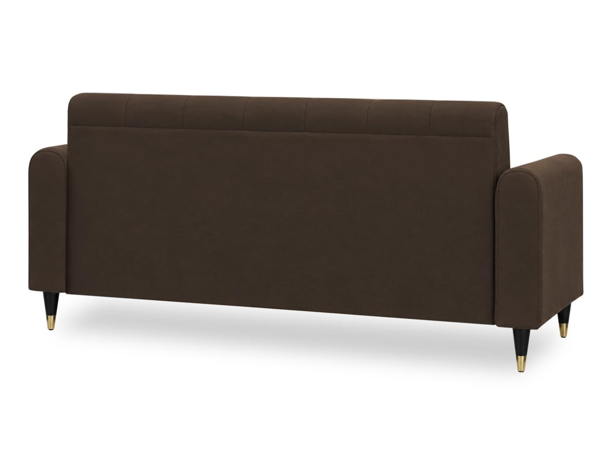 Rio Elegant L Shape 4 Seater Sofa Set (Brown)