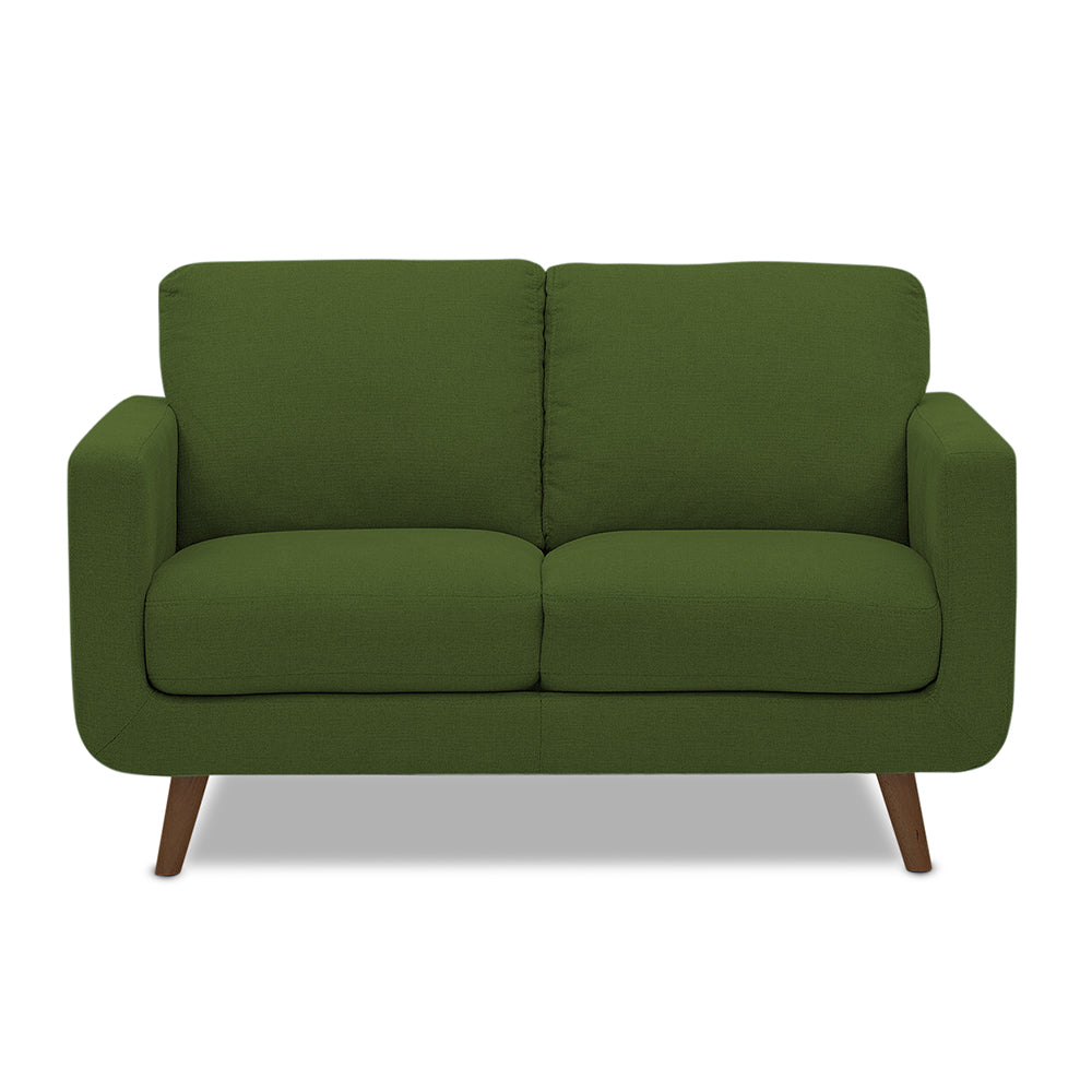 Adorn India Damian 2 Seater Sofa (Green)