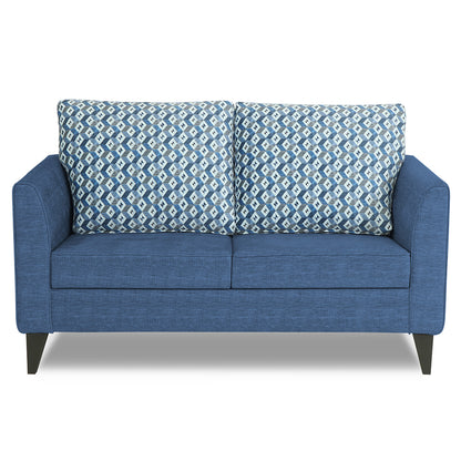 Adorn India Tornado Bricks 2 Seater Sofa (Blue)