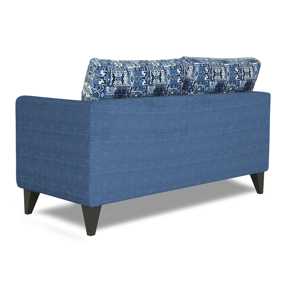 Adorn India Sheldon Crafty 2 Seater Sofa (Blue)