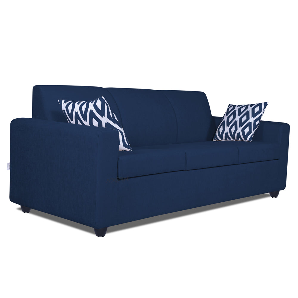 Adorn India Monteno 3+2 5 Seater Sofa Set (Blue) (3 Year Warranty)