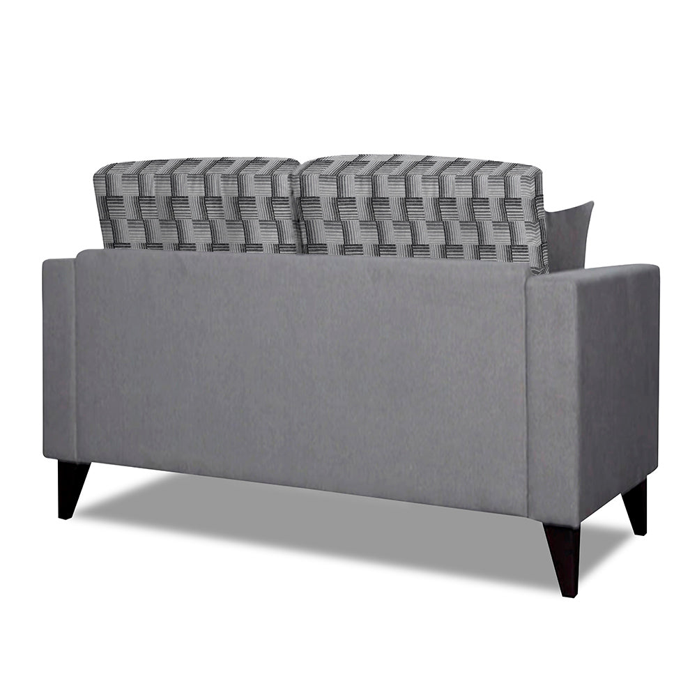 Adorn India Berlin Bricks 2 Seater Sofa (Grey) Martin Plus (3 Year Warranty)