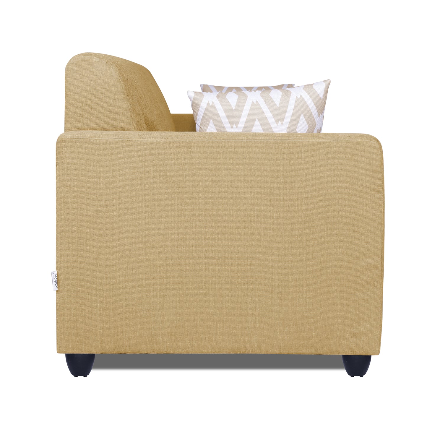 Adorn India Rio Highback 3 Seater Sofa (Beige) (3 Year Warranty)