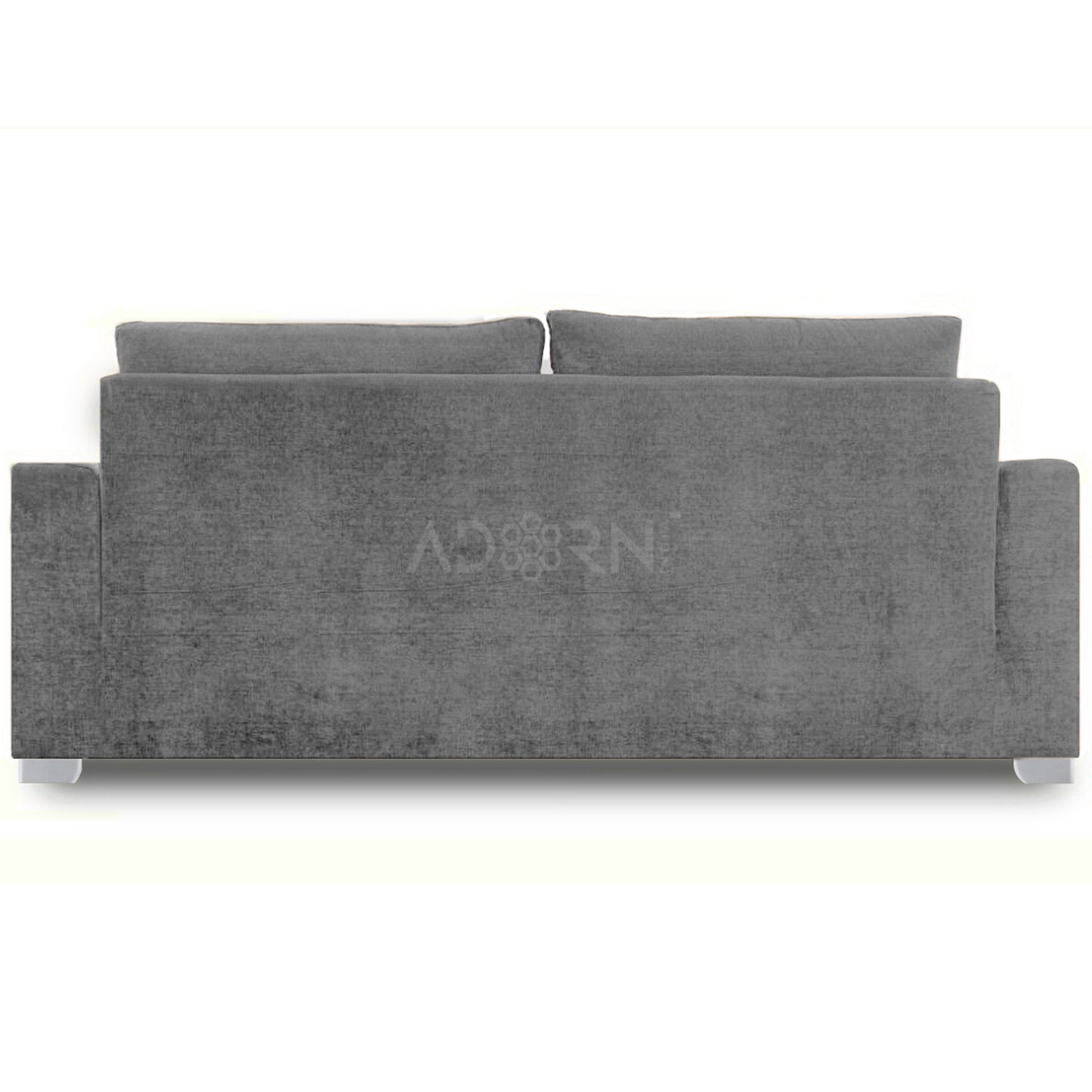 Adorn India Straight Line Five Seater Sofa Set 3-1-1 (Grey)