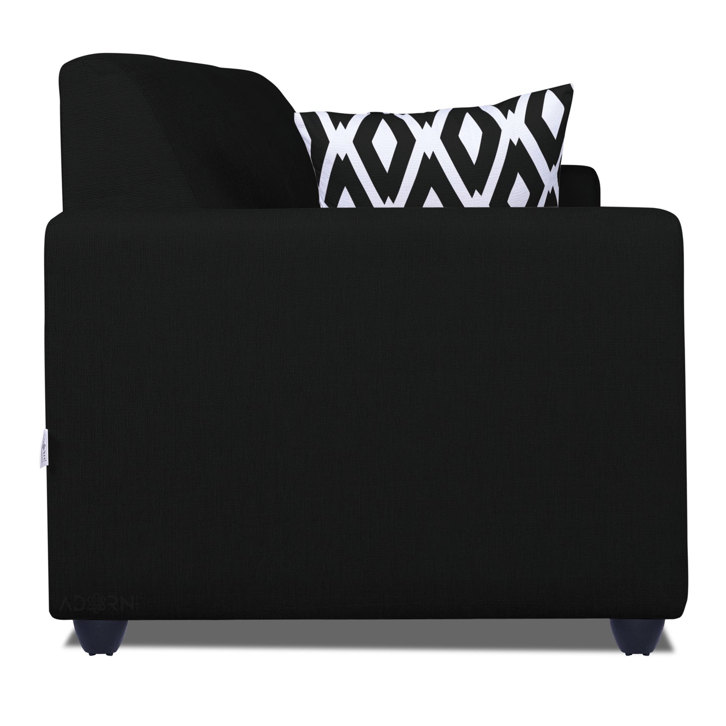 Adorn India Monteno 3-1-1 5 Seater Sofa Set (Black) (3 Year Warranty)