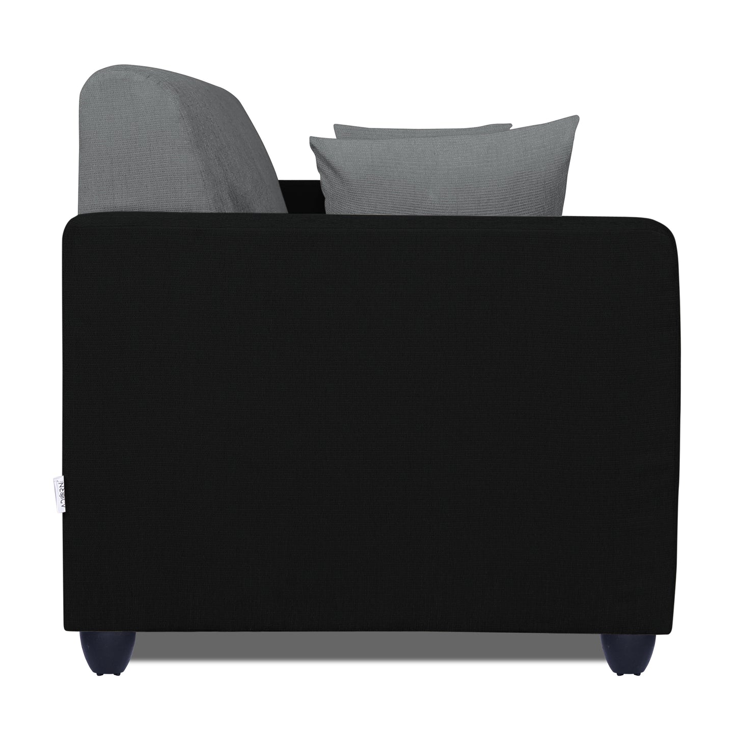 Adorn India Rio Decent 3-1-1 5 Seater Sofa Set (Grey & Black) (3 Year Warranty)