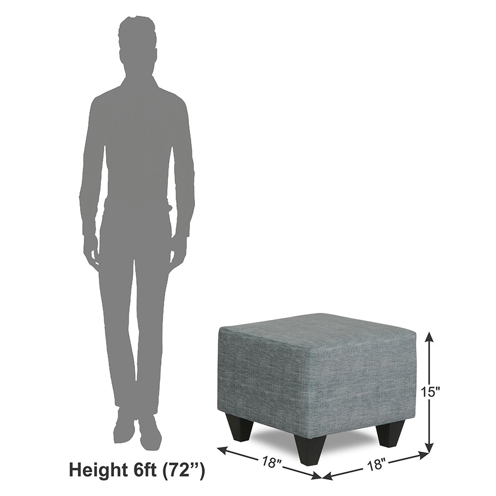 Adorn India Decent 5 Puffy Single Seater (Grey)