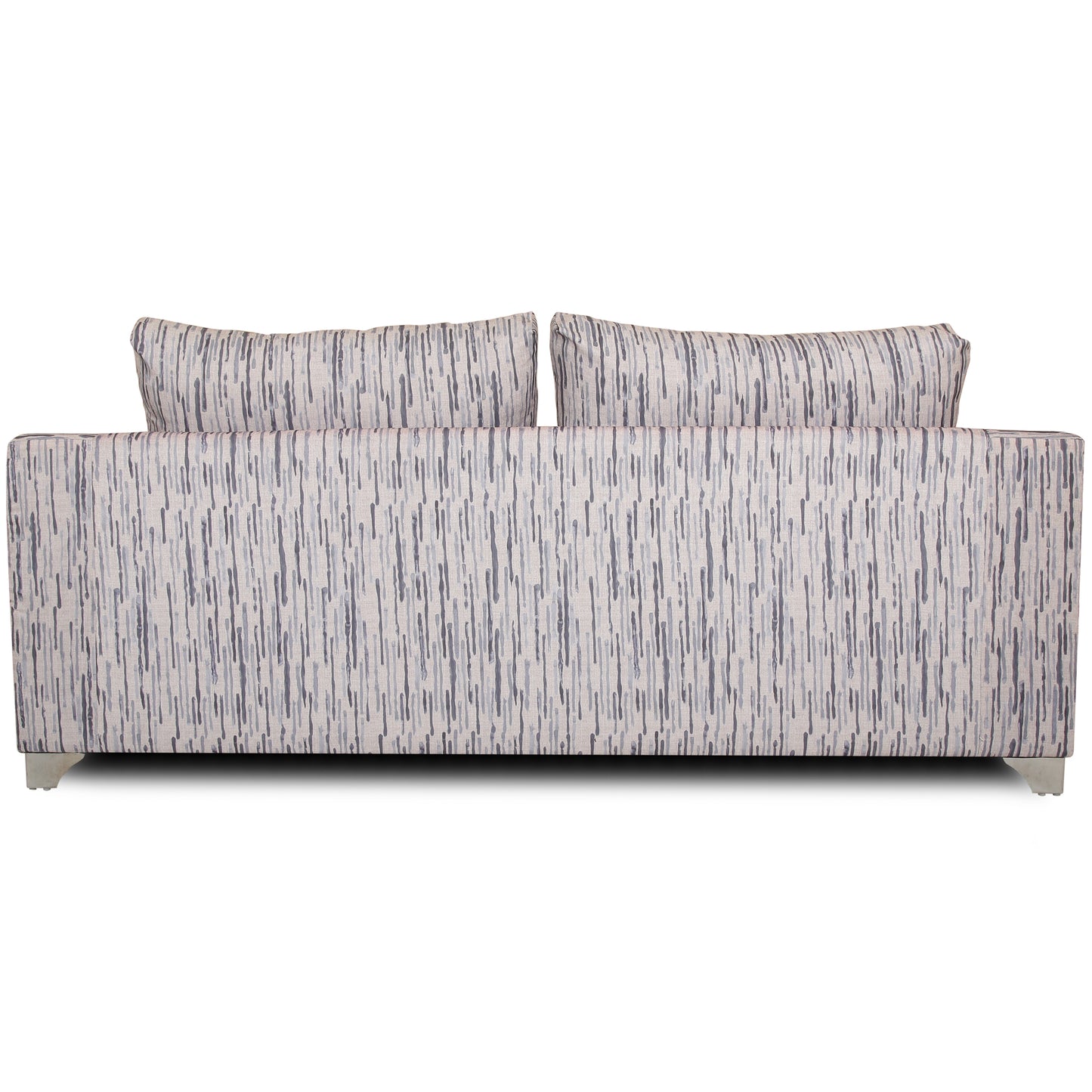 Adorn India Lancia 3 Seater Sofa Digitel Print (Grey)
