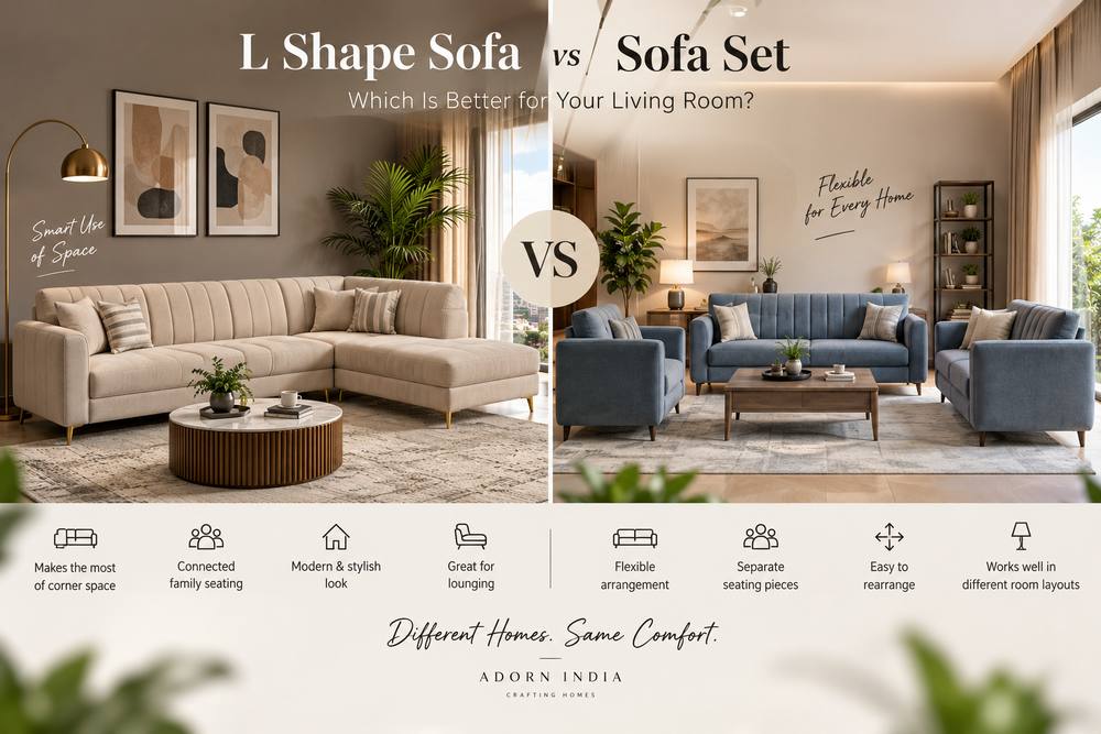L Shape Sofa vs Sofa Set: Which Is Better for Your Living Room?