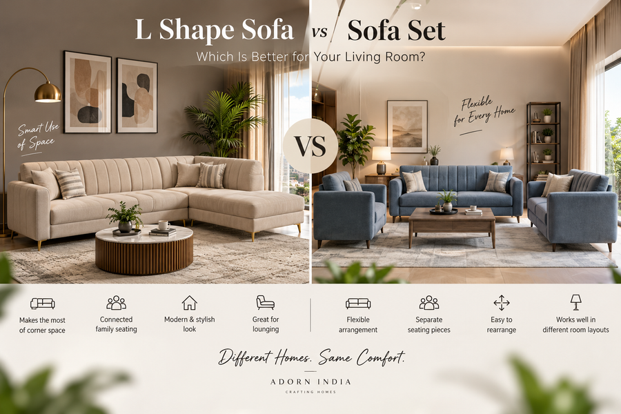 L Shape Sofa vs Sofa Set: Which Is Better for Your Living Room?