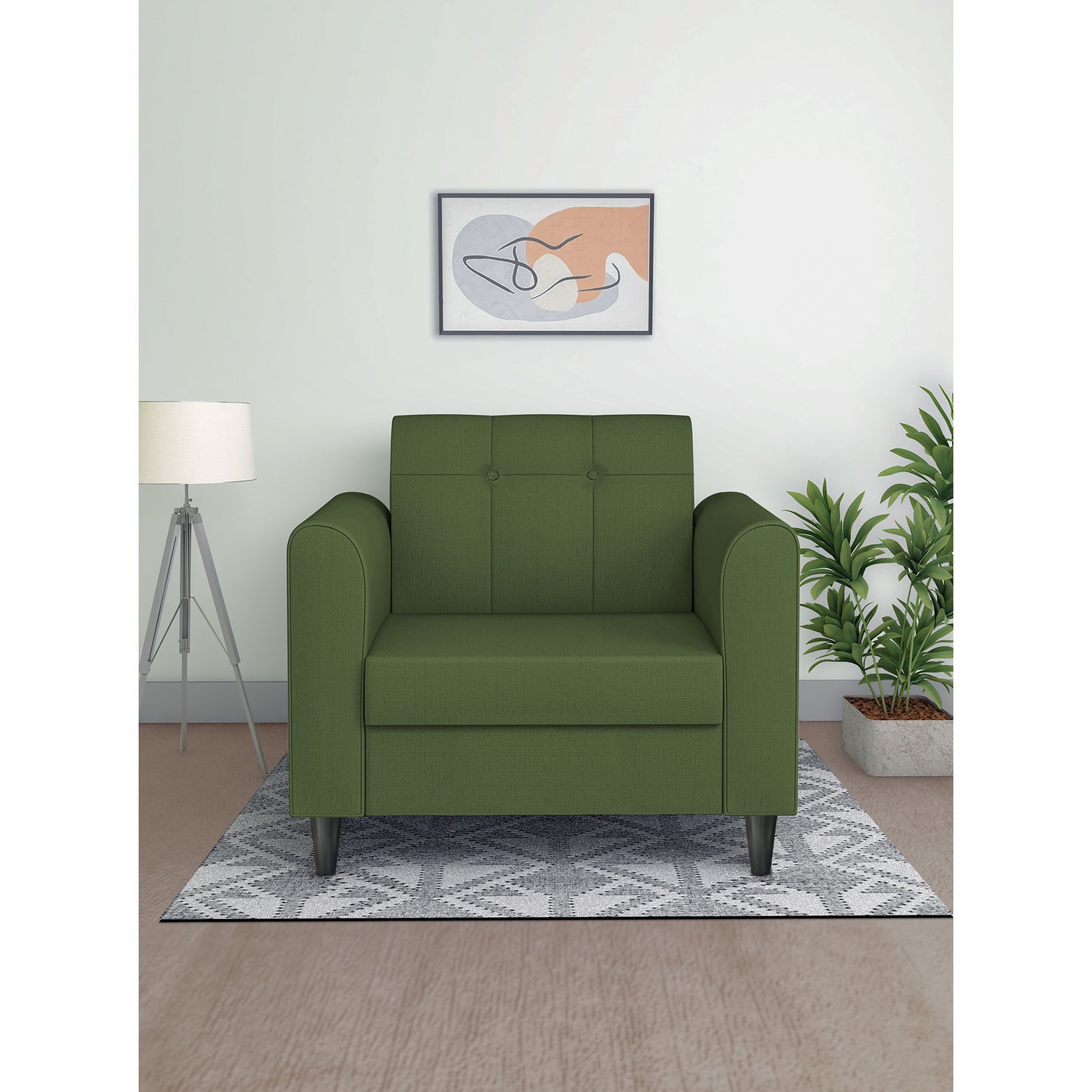 Adorn India Rio Elegant 1 Seater Sofa