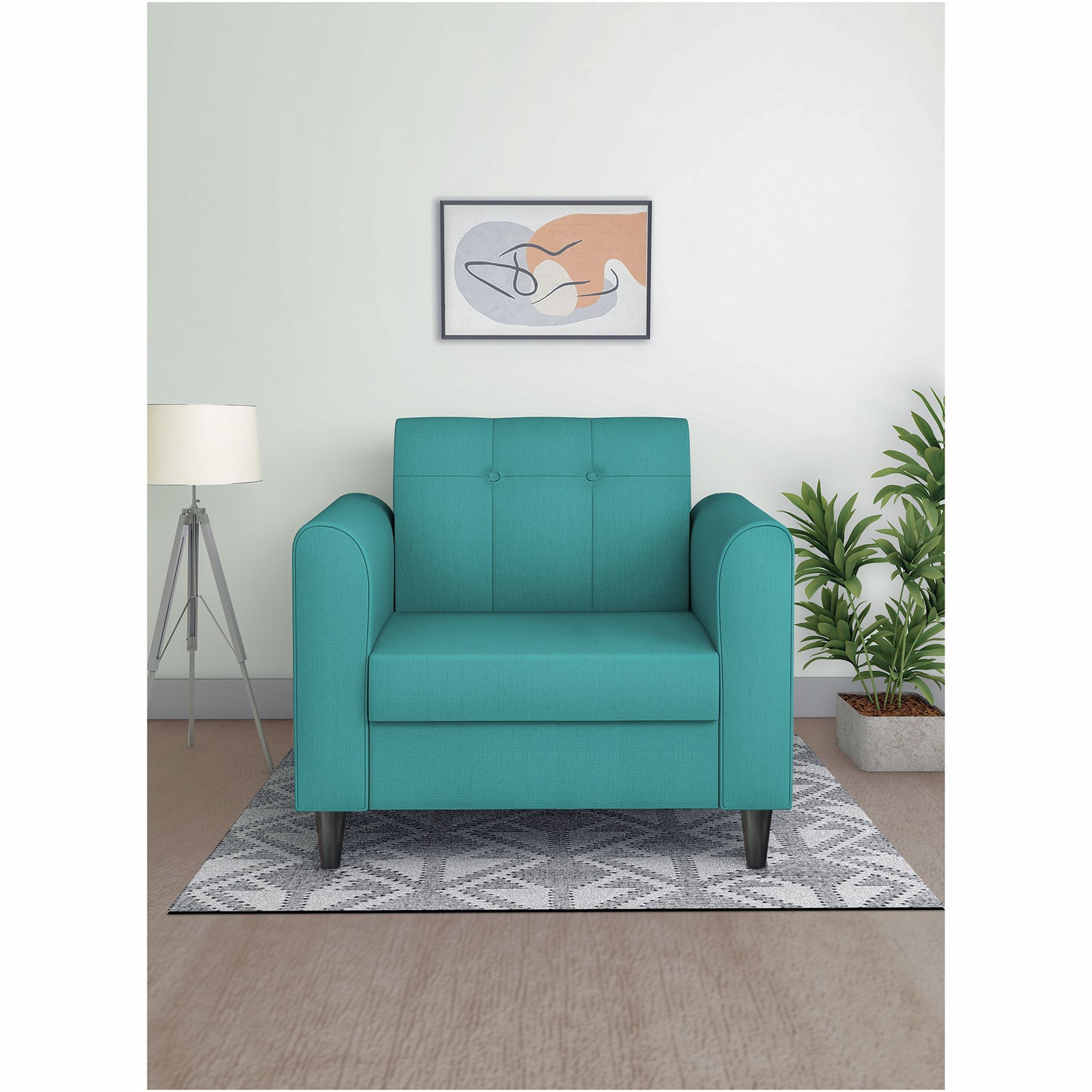 Adorn India Rio Elegant 1 Seater Sofa