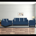 Chandler Plus 3+2+1 6 Seater Sofa Set (Blue)