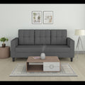 Adorn India Darcy 3 Seater Sofa (Grey) (3 Year Warranty)
