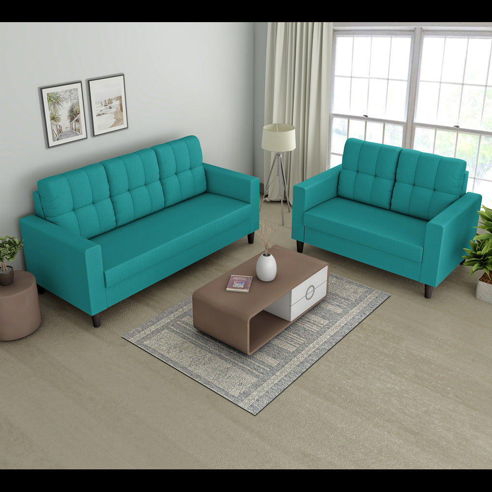 Darcy 3+2 5 Seater Sofa Set (Aqua Blue)