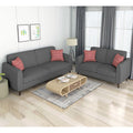 Harlem 3+2 5 Seater Sofa Set (Beige)