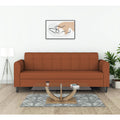 Adorn India Rio Elegant 3 Seater Sofa (Rust) (3 Year Warranty)