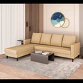 Chandler Plain L Shape 6 Seater Sofa Set Lhs (Beige)