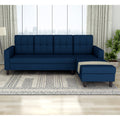 Darcy L Shape 6 Seater Sofa Set (RHS) (Blue)
