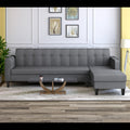 Rio Elegant L Shape 6 Seater Sofa Set (RHS) (Grey)