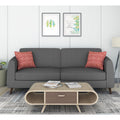 Adorn India Harlem 3 Seater Sofa (Grey) (3 Year Warranty)