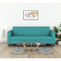Adorn India Rio Elegant 3 Seater Sofa (Aqua Blue) (3 Year Warranty)