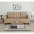 Adorn India Darcy 3 Seater Sofa (Beige) (3 Year Warranty)
