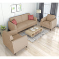 Adorn India Harlem 5 Seater 3-1-1 Sofa Set (Beige) (3 Year Warranty)