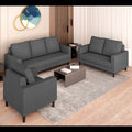 Chandler Decent 3+2+1 6 Seater Sofa Set (Grey)