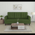 Adorn India Darcy 3 Seater Sofa (Green) (3 Year Warranty)