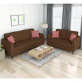 Harlem 3+2 5 Seater Sofa Set (Beige)