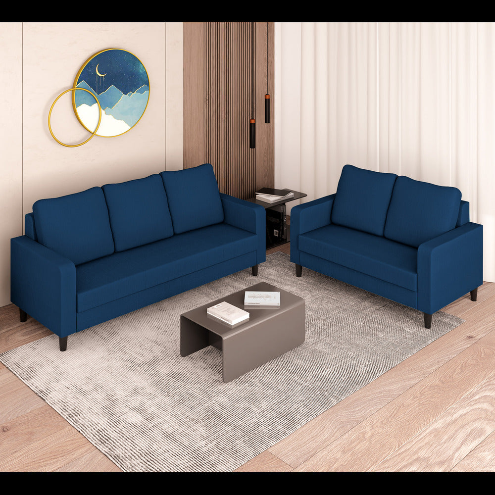 Chandler Decent 3+2 5 Seater Sofa Set (Blue)