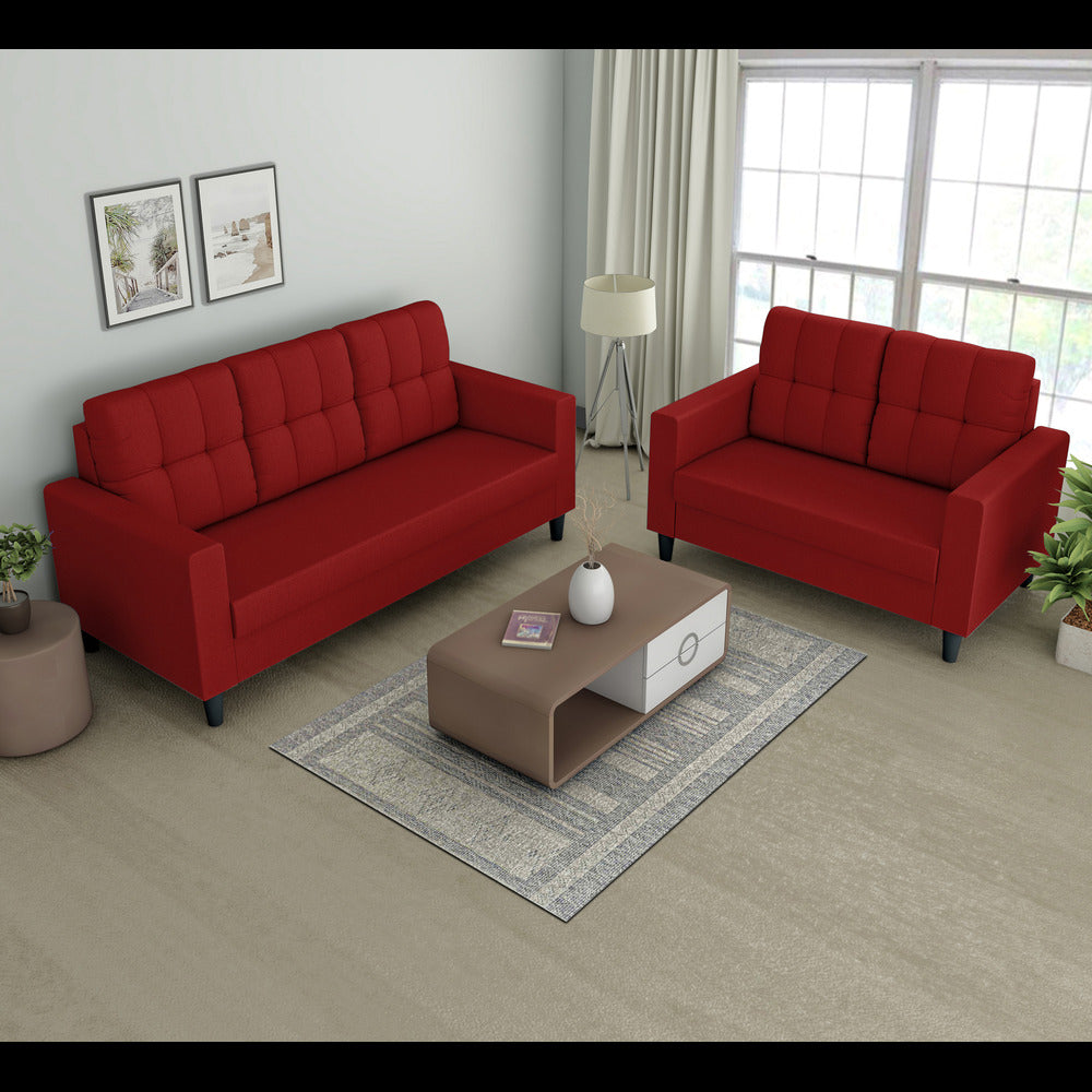 Darcy 3+2 5 Seater Sofa Set (Red)