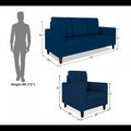 Darcy 3+1+1 5 Seater Sofa Set (Blue)