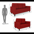 Darcy 3+2 5 Seater Sofa Set (Red)