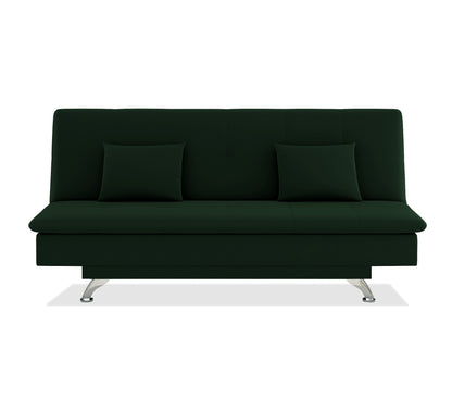 Adorn India New Aspen 3 Seater Sofa Cum Bed 4X6 (Green)