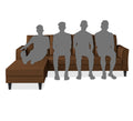 Adorn India Maddox Tufted L Shape 5 Seater Sofa Set LHS (Brown) (3 Year Warranty)
