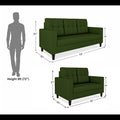 Darcy 3+2 5 Seater Sofa Set (Green)