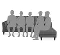 Adorn India Maddox Tufted L Shape 6 Seater Sofa Set RHS (Grey) (3 Year Warranty)