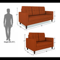 Darcy 3+2 5 Seater Sofa Set (Rust)